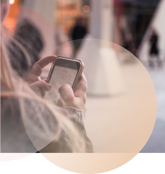 ganz einfach per Smartphone an die persönliche Telefonberatung